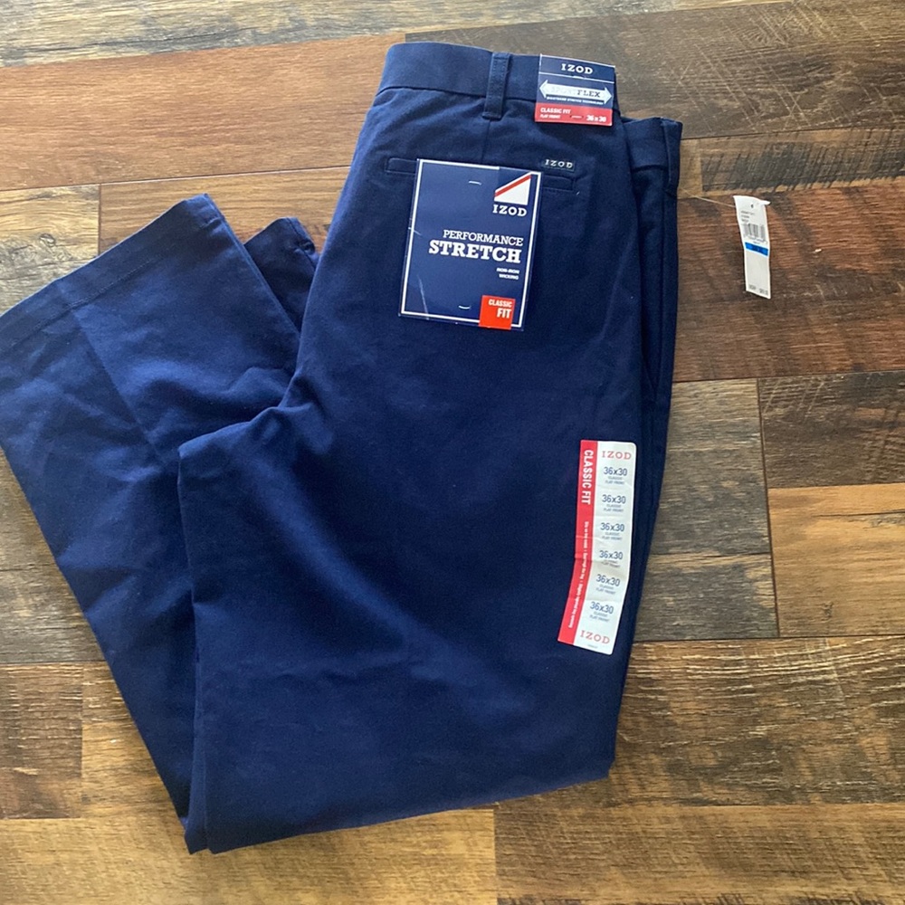Mens Izod classic fit pants